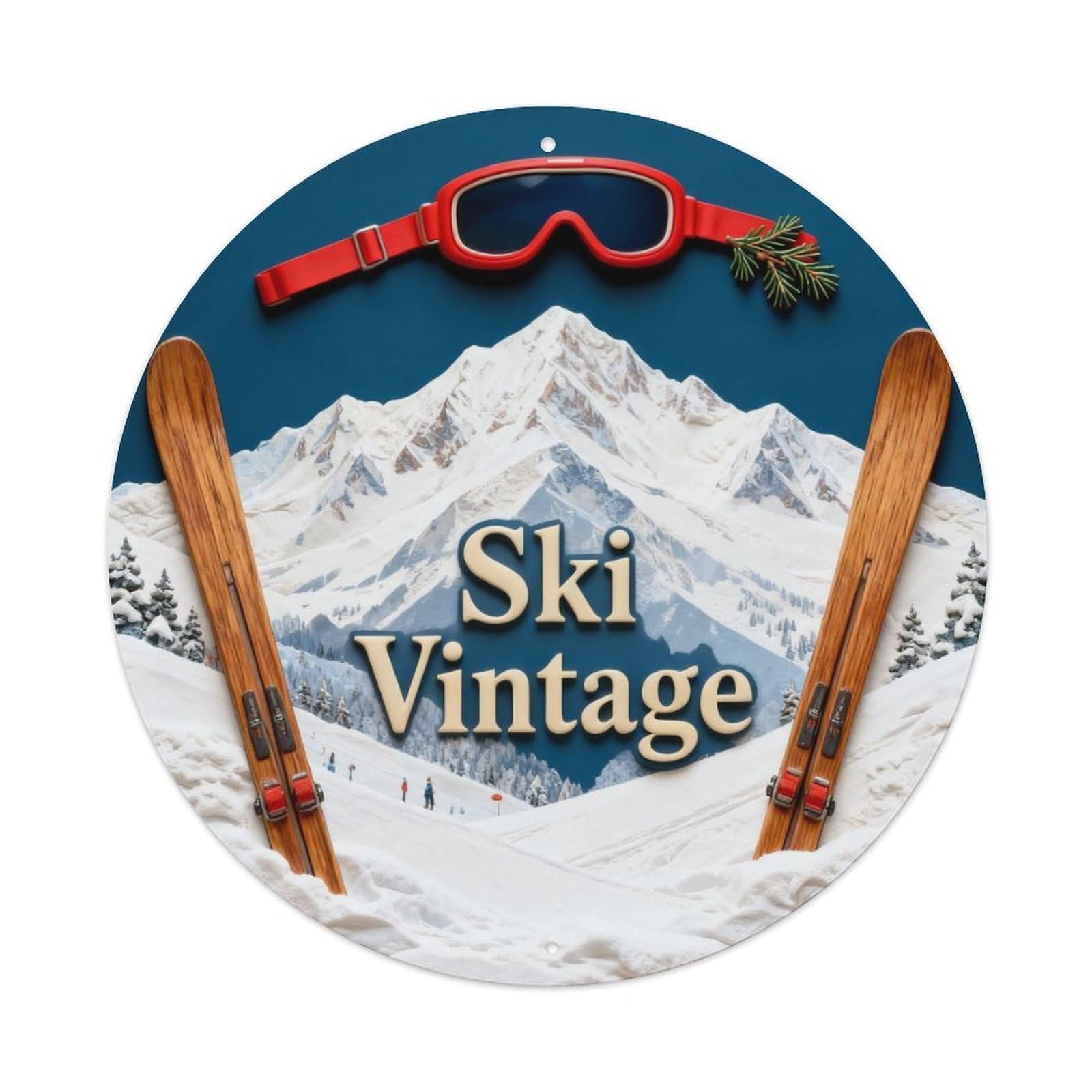 Ski Vintage Metal Tin Sign Plaque