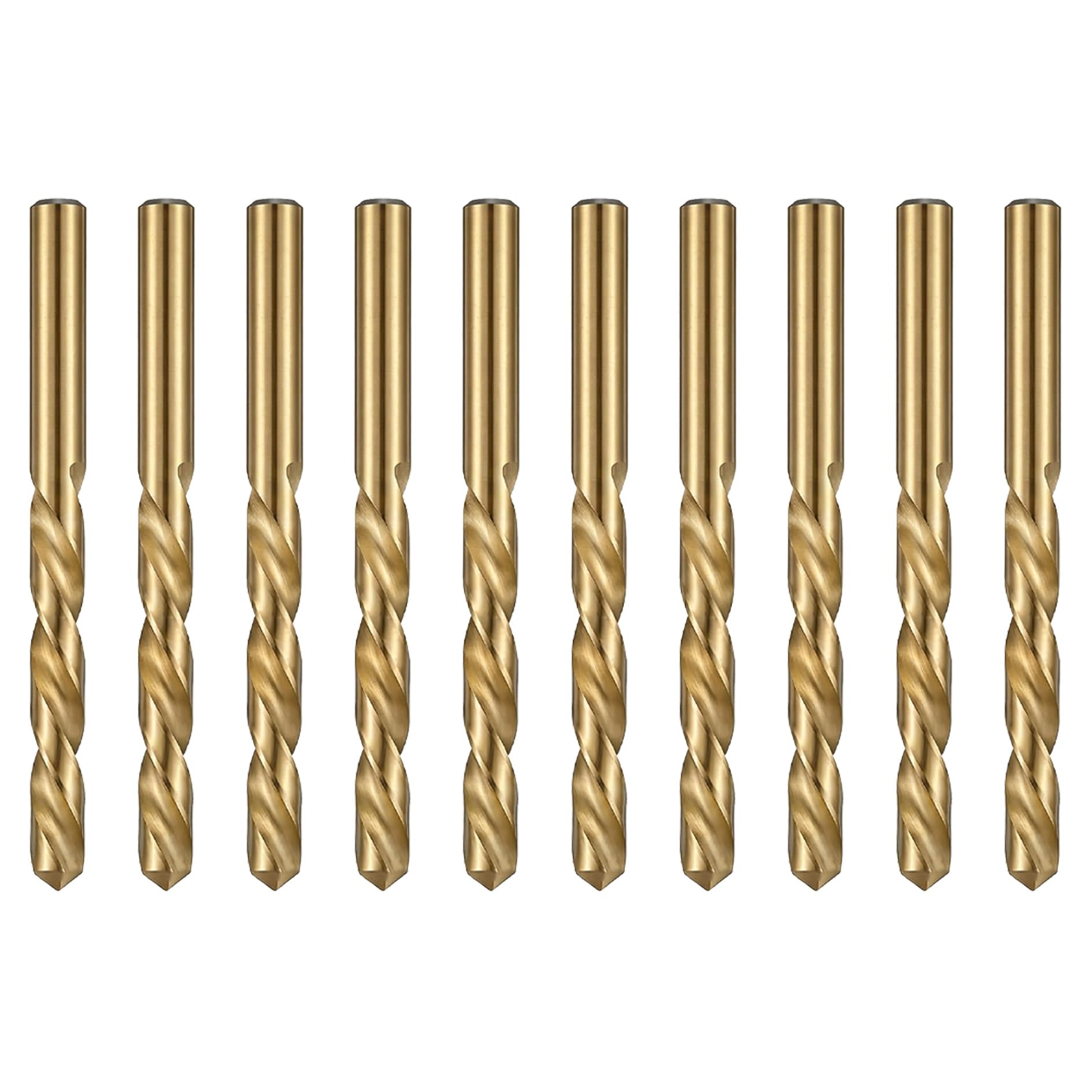 10PCS Helicoidales de HSS 3.0mm con 5% de Cobalto,para Perforación en Metales,Acero Inoxidable,Madera, Plástico, y Hierro - Rendimiento Profesional y Durabilidad para Proyectos de Bricolaje