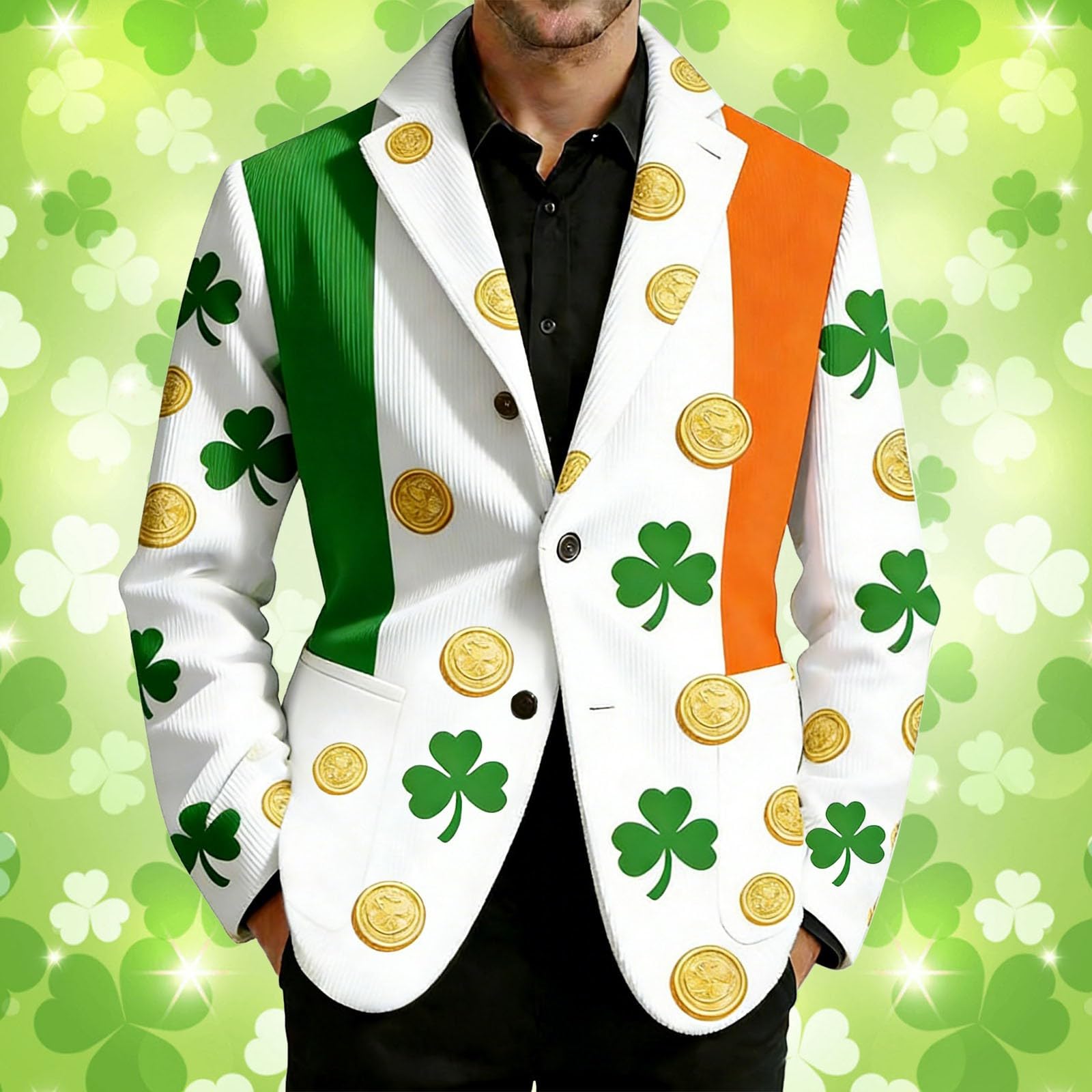 Elegante chaqueta de pana con estampado de esmoquin para hombre, estilo casual, para fiestas de negocios, bodas, discotecas, escenarios