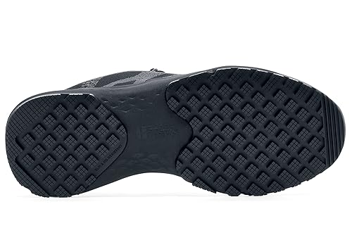 Miniatura 8 de Shoes for Crews Heather II - Zapatos de trabajo con punta nanocompuesta (NCT) para mujer, antideslizantes, resistentes al agua, color negro, talla