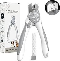 LUMIPAWS LED Dog Nail Clippers with Safety Guard & Nail File - Safe Quick-Illuminating Trimmer for Dogs Cats All Sizes