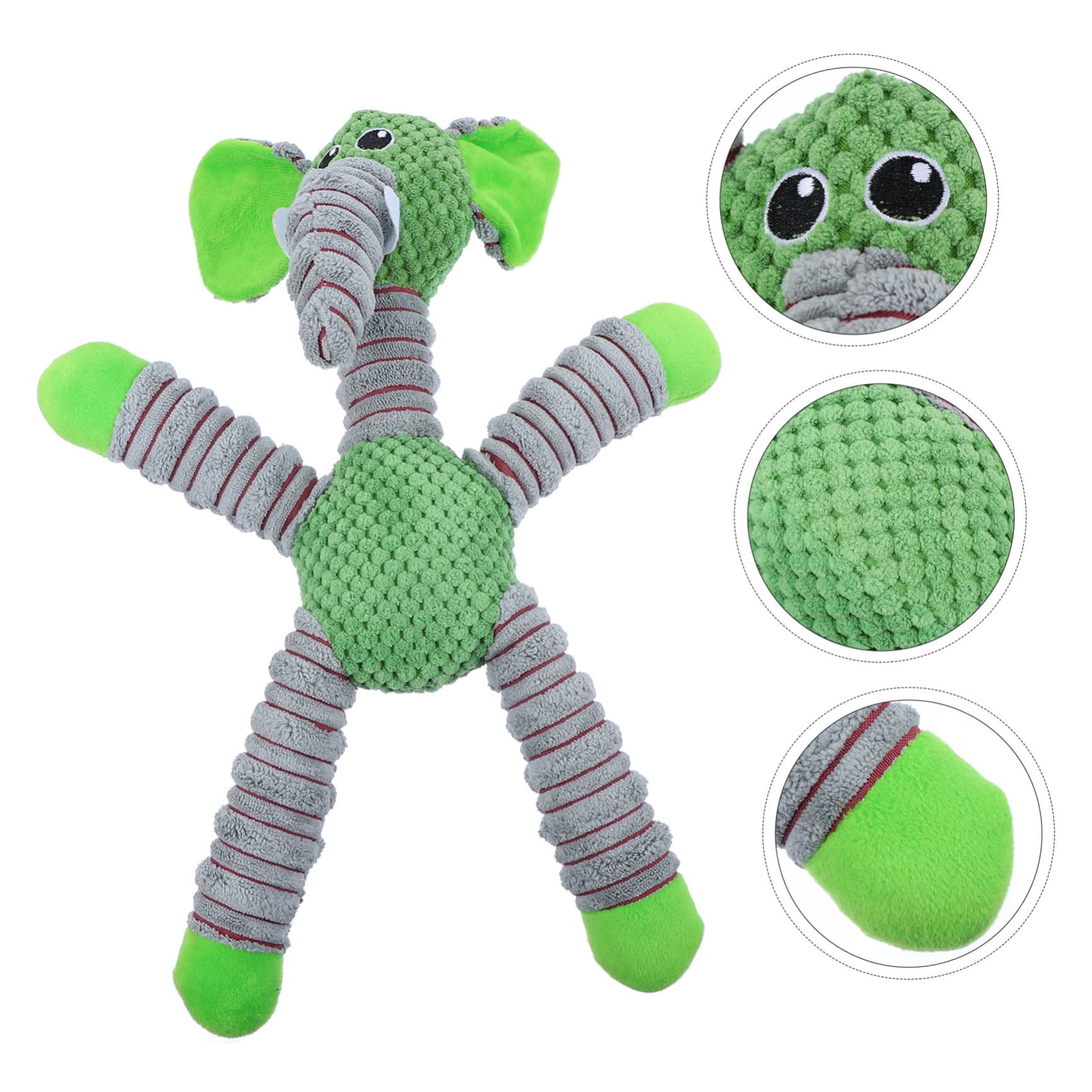 BESPORTBLE 2piezas Juguete Chirriante De Peluche para Perros para Cachorros y Perros Medianos Resistente Mordidas Diseño Ergonómico para Limpieza para Jugar Casa y Fiestas De Mascotas