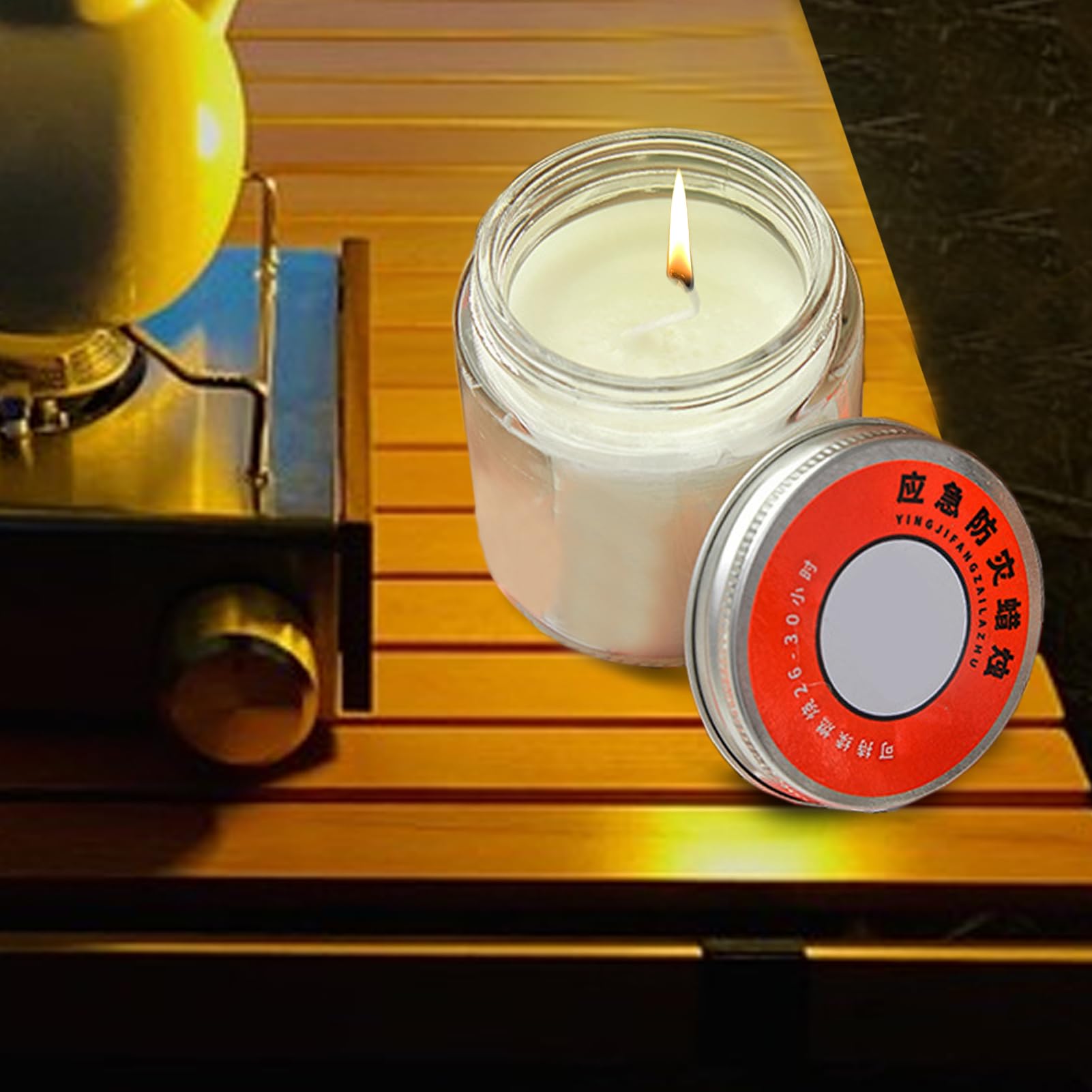 5 Überlebenskerzen Set - 25-30h Brenndauer Für Camping & Notfälle