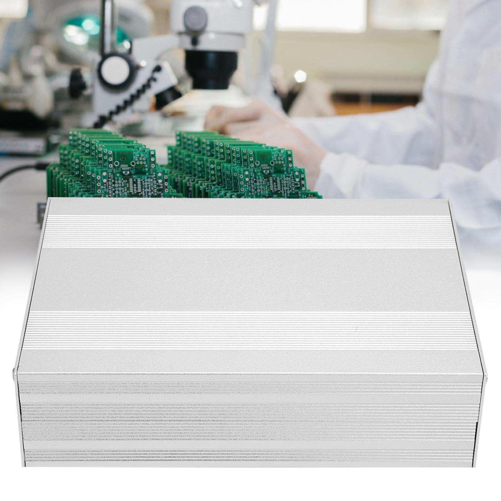 Boîte de Jonction, 54 * 145 * 200mm Boitier Electronique, Boîtier aluminium, Boîtier de refroidissement d'instruments, Boîtier de projet pour les équipements électriques intérieure et extérieure