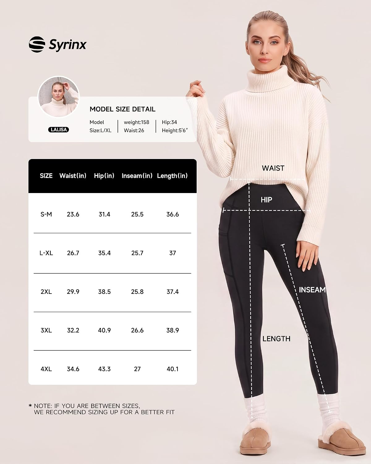 Syrinx 7 Pack Leggings for Women - High Waisted Tummy Control Soft Yoga Pants for Workout Running
