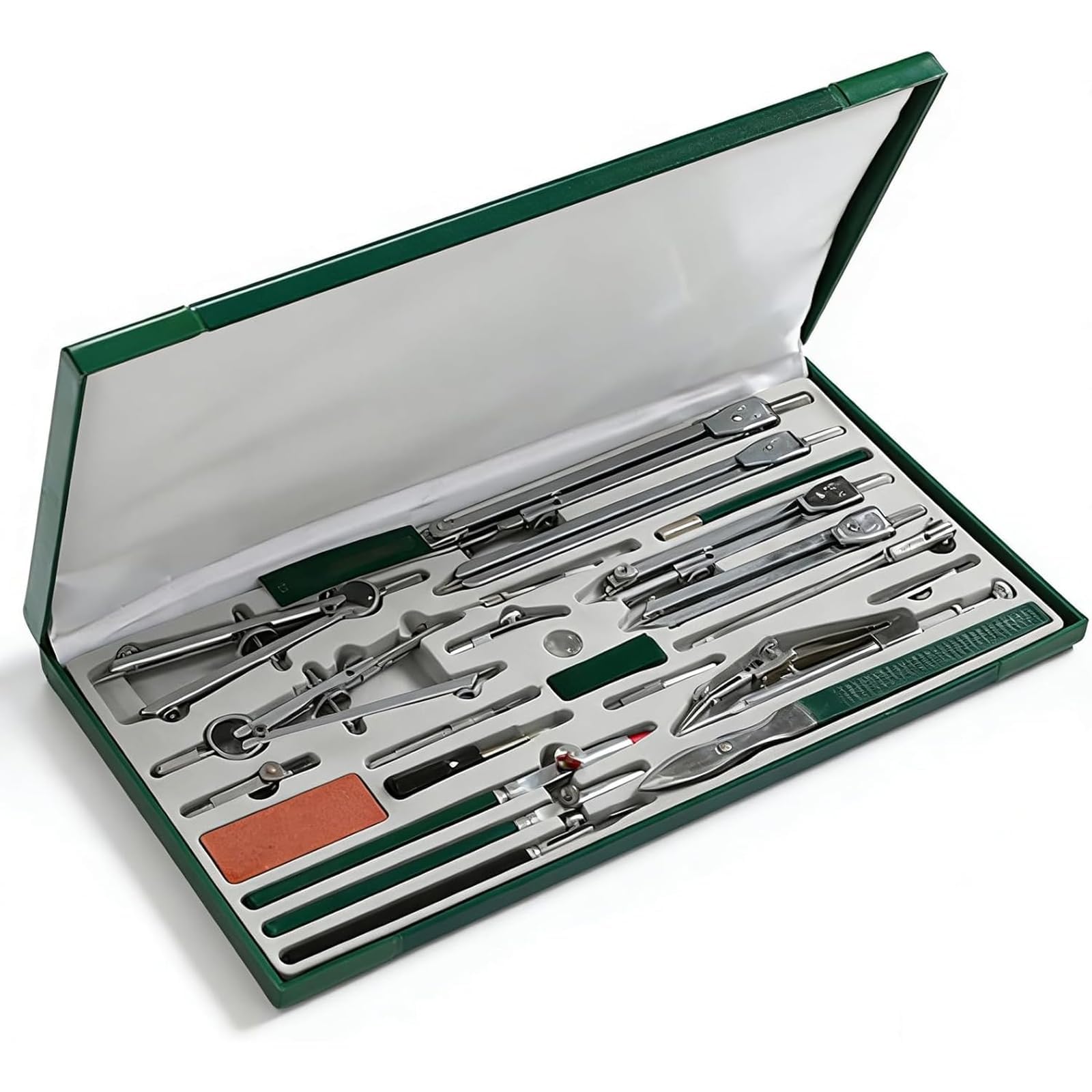 23-teiliges Geometrie-Set mit großem Verlängerungsbalken für Zeichnen, Ingenieurwesen, Architektur und Mathematik