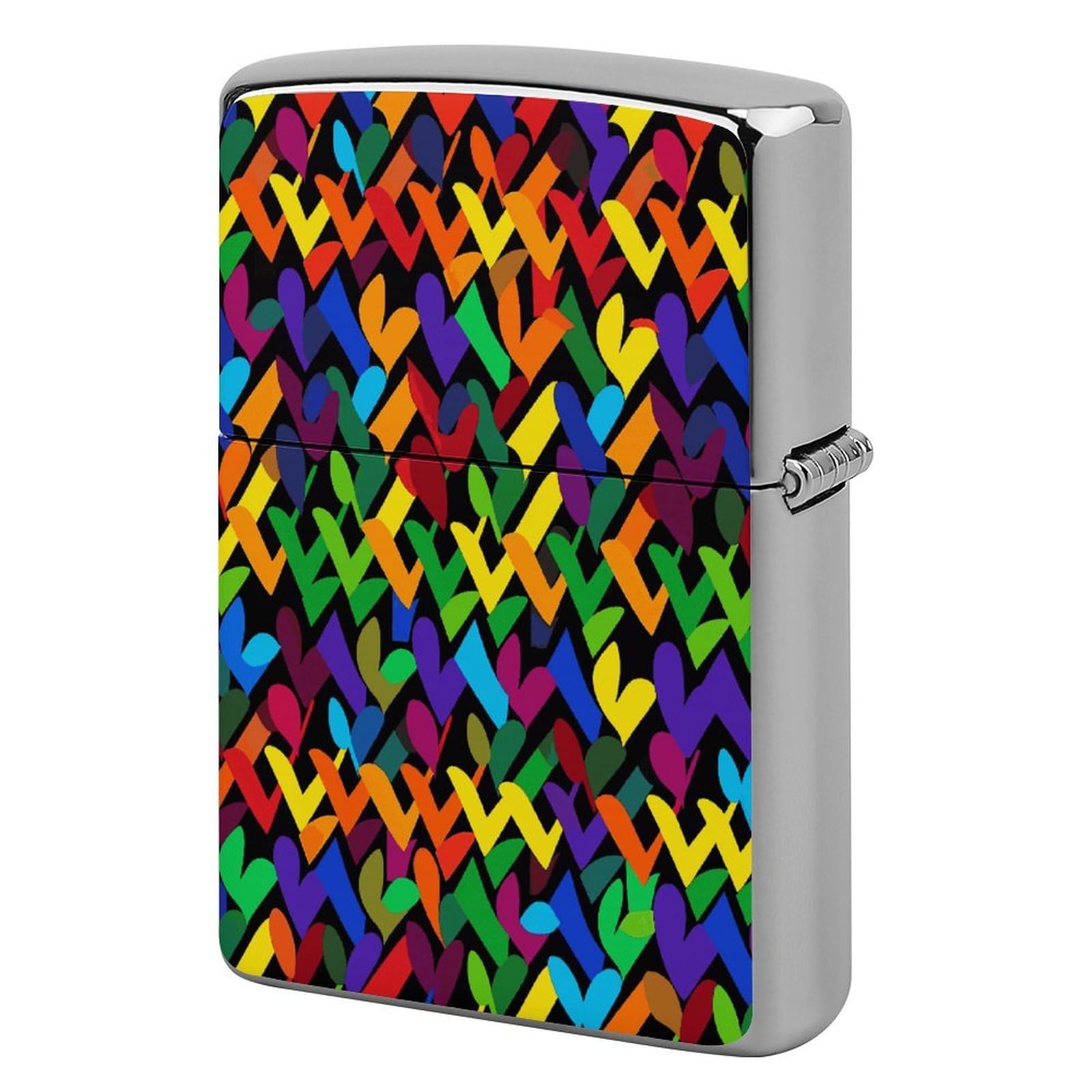 Fekiloot Style Gay Pride Rainbow Lighter Case Cover Lighter Holder