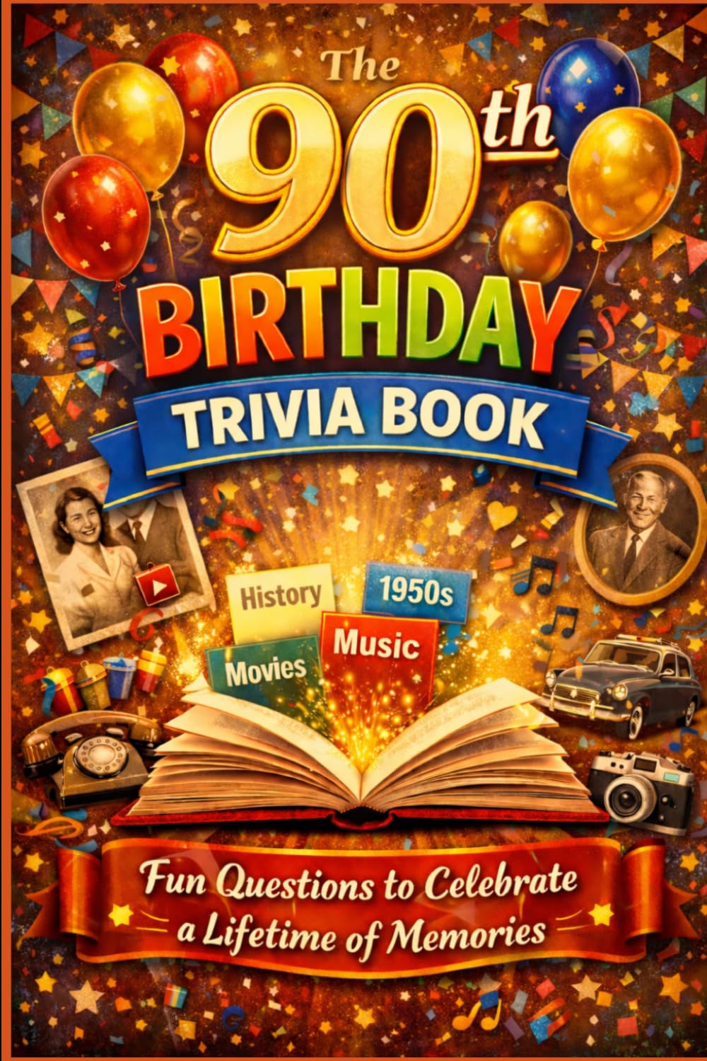 The 90th Birthday Trivia Book: Fun Questions to Celebrate a Lifetime of Memories