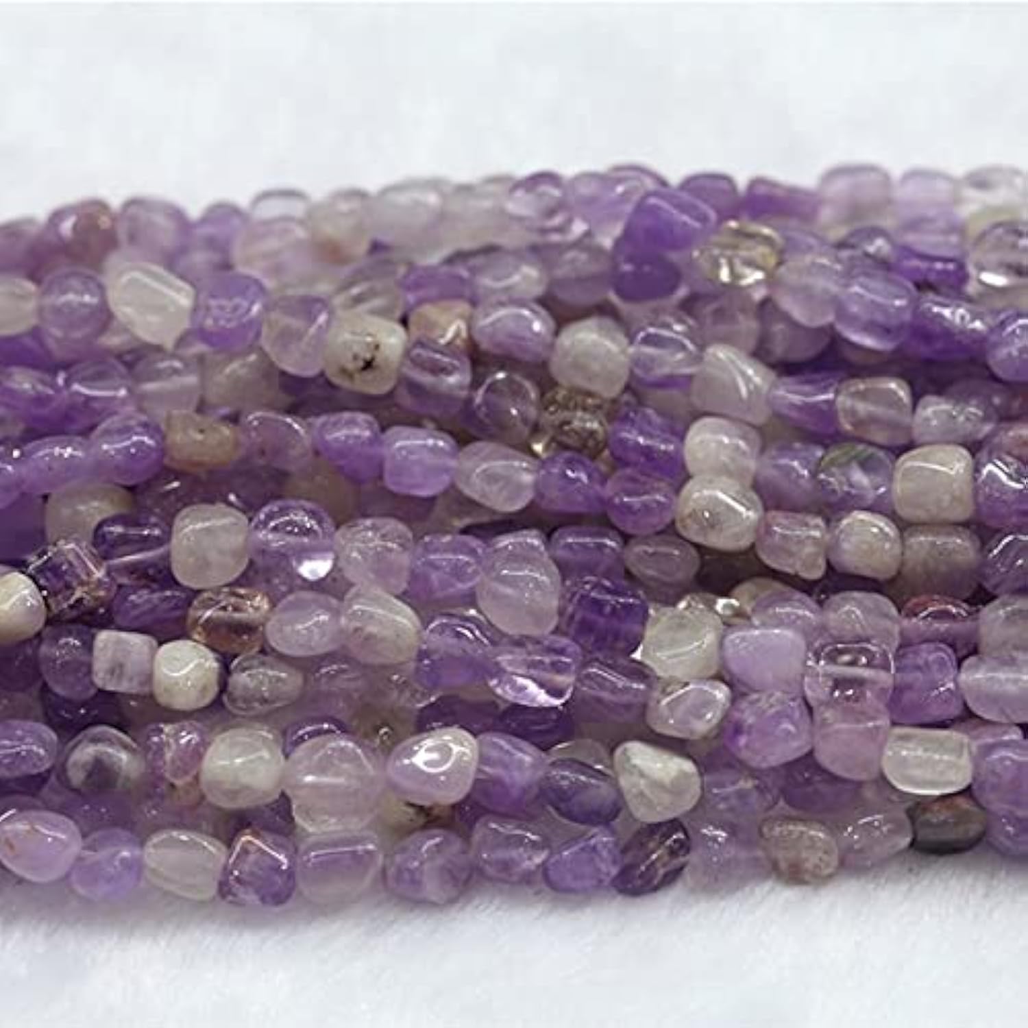 Perles améthyste lavande 7x9mm pour créer bijoux personnalisés