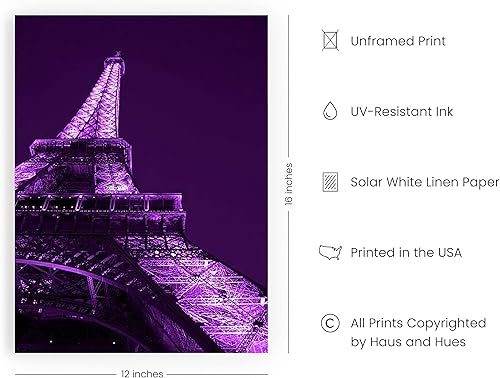 Miniatura 9 de HAUS AND HUES Cuadros morados para decoración de pared y pósteres estéticos de arte de pared púrpura para habitación, decoración de pared para