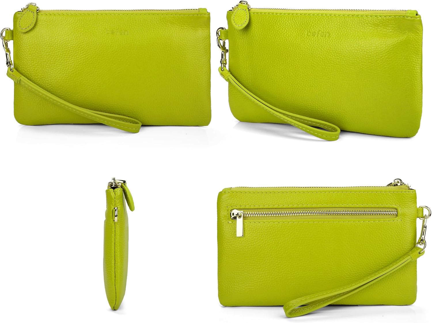 befen Genuine Leather Wristlet Clutch RFID Blocking Bag Cell Phone Wallet Purse Wristlet Wallet Purses and Handbags for Women - Image 5