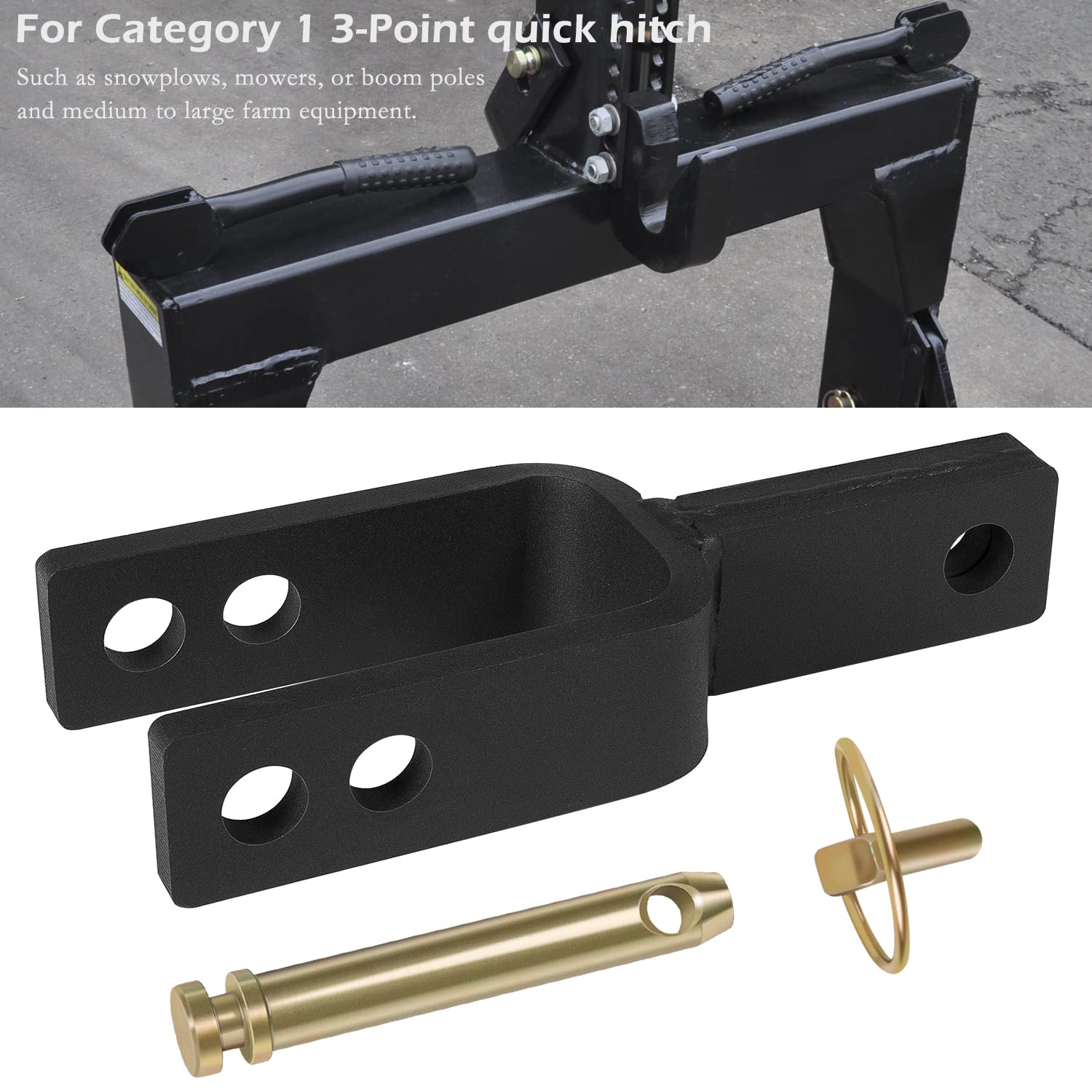 Adaptateur d'attelage Rapide Polyvalent utilisé pour régler Les mouvements du Support de maillon supérieur pour Les maillons supérieurs de catégorie 1