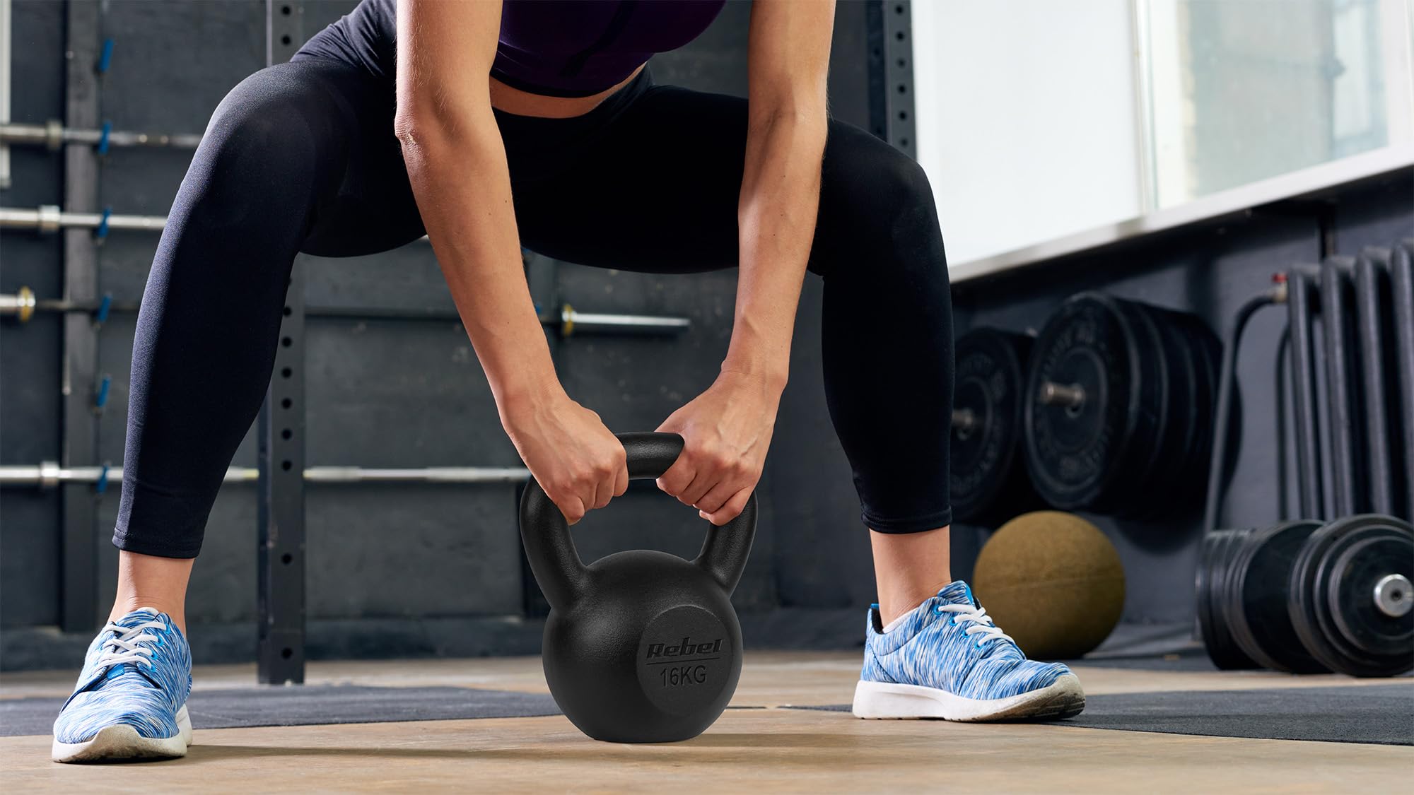 Rebel Kettlebell Żeliwny 12kg REBEL ACTIVE RBA-2323-12