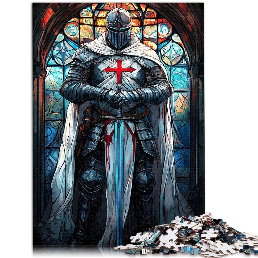 Puzzle de 2000 Piezas para Adultos Vigilia de los Caballeros Templarios Acertijo para Decoración de Pared cumpleaños y Navidad 70x100cm