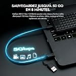 ModusTech Facet 1TB Disque dur externe Portable USB-C/USB 3.1 — Jusqu'à 2TB Mince HDD pour les sauvegardes, Gaming, PC, Mac, ordinateur portable, PS4, PS5, Xbox, Smart TV noir