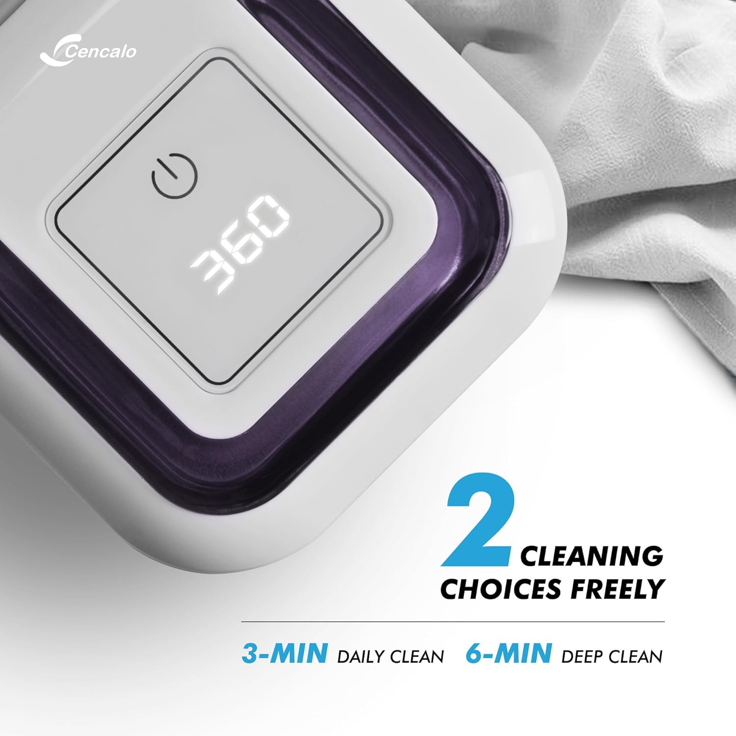 FSA HSA Eligible | 2-in-1 Ultrasonic & U-V Dental Cleaner, 42kHz Deep Cleaning Machine with Digital Timer, 180ml Pod for Retainers, Aligners, Mouth Guards | Viewing Port