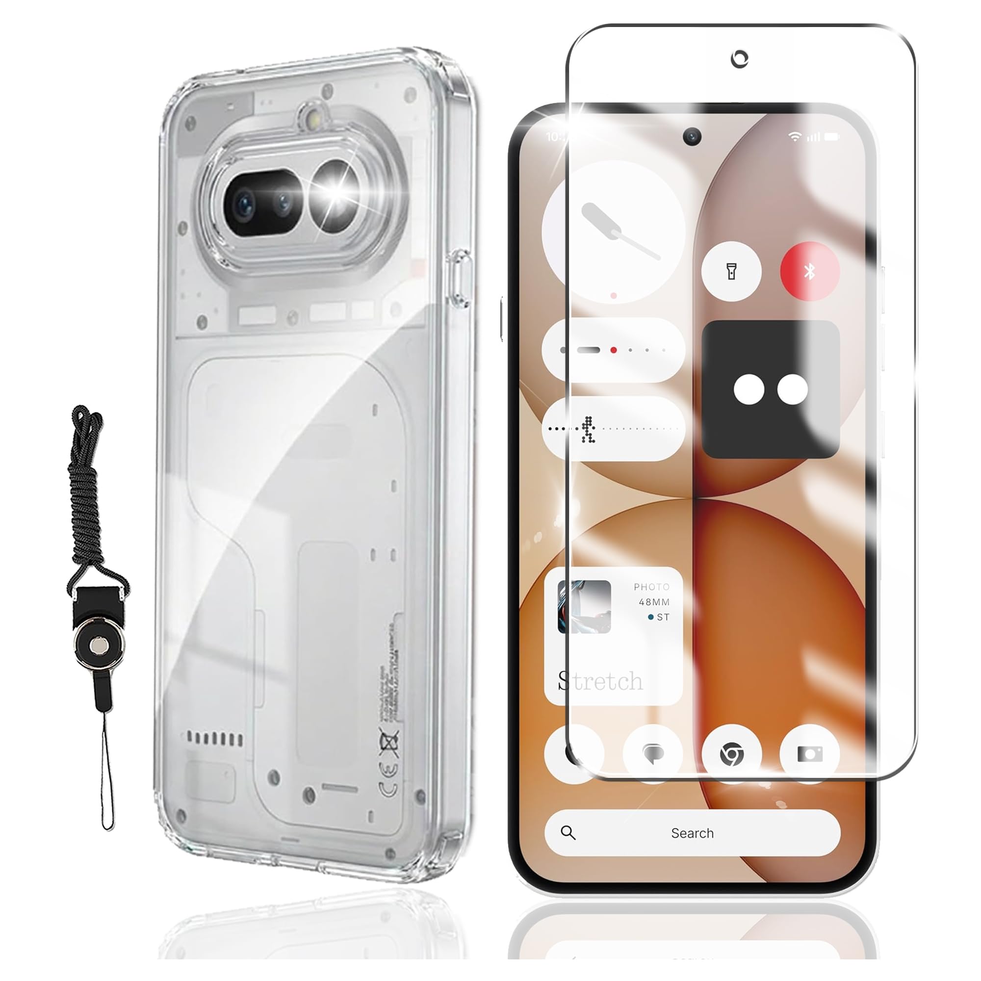 Nothing Phone (4a) 　ケース、フィルムセット Amazon.co.jp: 【1枚セット For Nothing Phone (4a) 用の ガラス