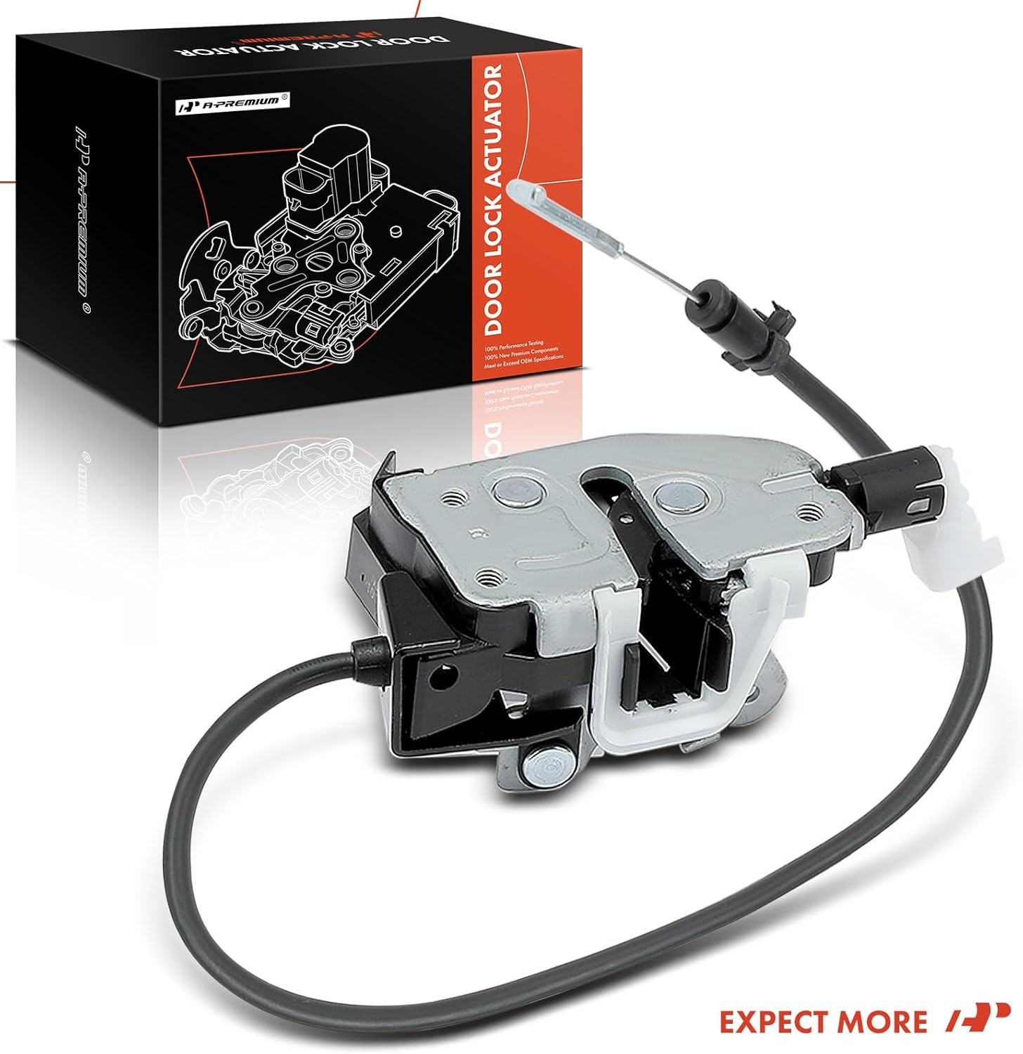 A-Premium Rear Liftgate Latch Actuator Compatible with Land Rover LR3 2005-2009, LR4 2010-2013, LR4 2015-2016, Sport Utility, Rear Tailgate Lock Latch Actuator