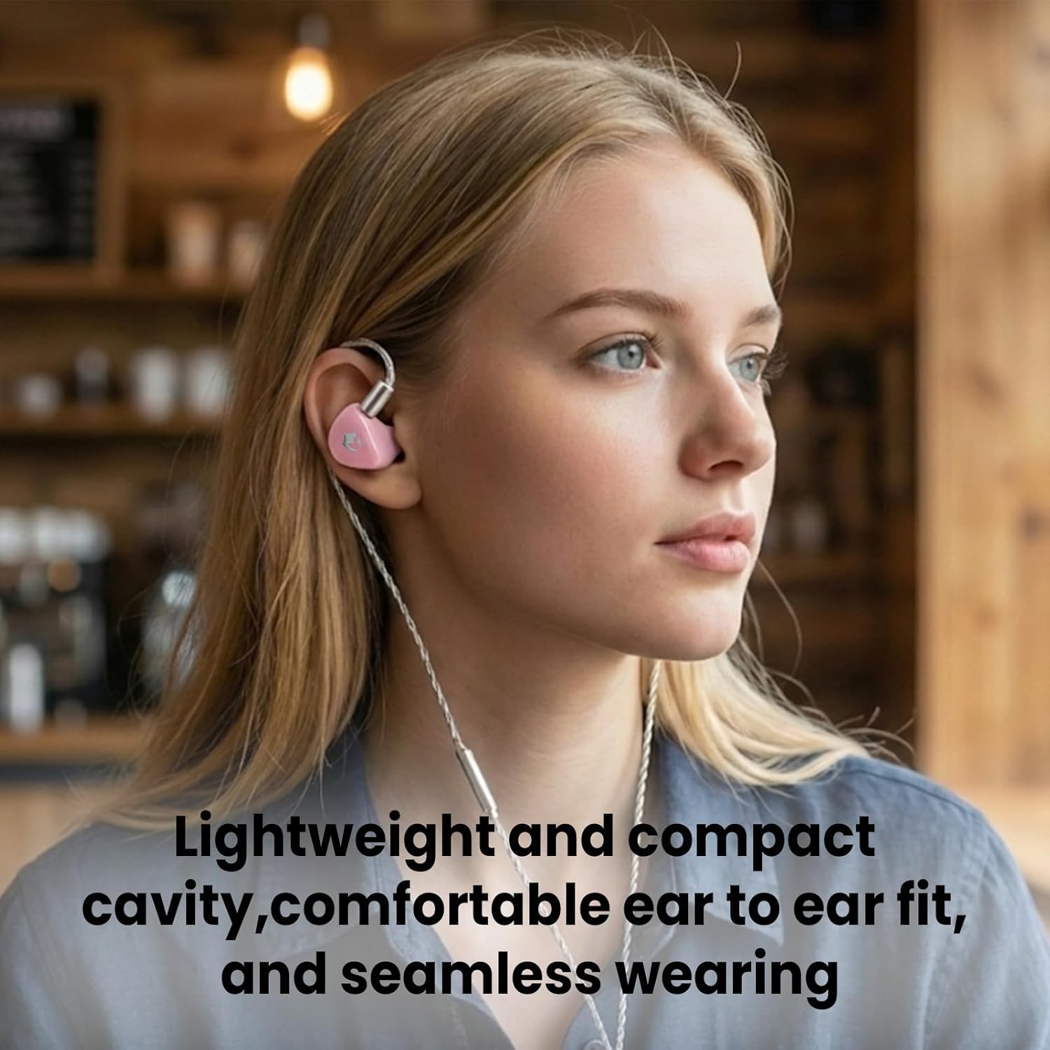 EPZ G20 Wired Earphones HiFi Music IEM with Mic Gaming in Ear Monitor with Detachable OFC Cable Ideal for Musicians,Gaming