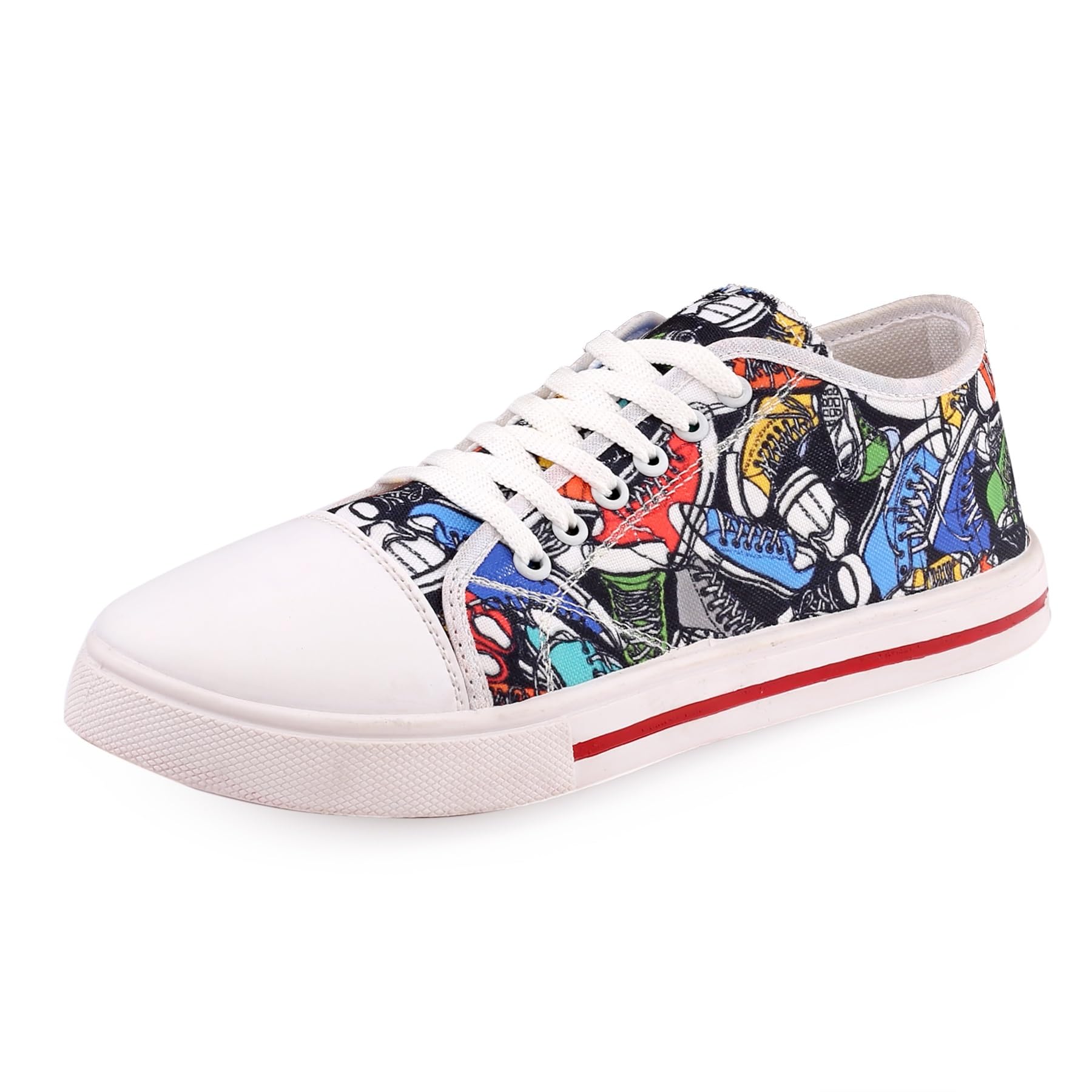 Kraasa Mid Top Fashion Sneakers for Men | Casual Shoes for Men MixPrint UK 9 (B0CF1NN69B) Amazon Price History, Amazon Price Tracker