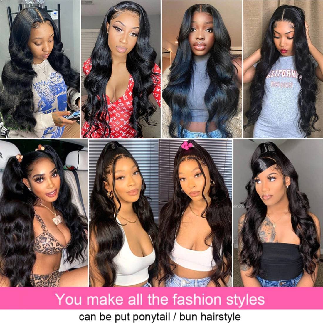 Lianlian Hair Brazilian Virgin Hair Body Wave Human Hair Bundles 16 18 20 Inch Brazilian Remy Virgin Body Wave Bundles 100% Unprocessed Virgin Brazilian