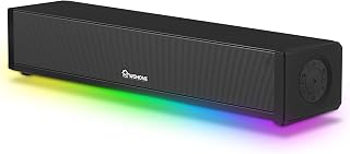 Wohome 2.1 Computer Speakers for Desktop PC, Bluetooth 5.3 PC Sound Bar with 7 RGB Light Modes, DC Powered Laptop Gaming S... Price In India
