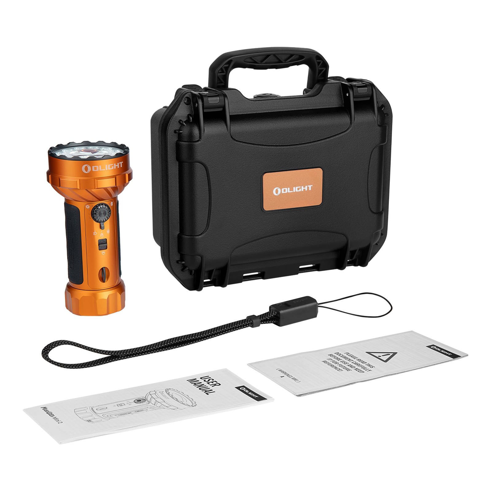 OLIGHT Marauder Mini 2 Torcia LED Potente Professionale 10000 Lumen 750 m | Torcia LED Ricaricabile MCC & USB-C, 5 Modalità, Flashlight IPX8 Impermeabile per Camping Outdoor Caccia Emergenze Lavoro