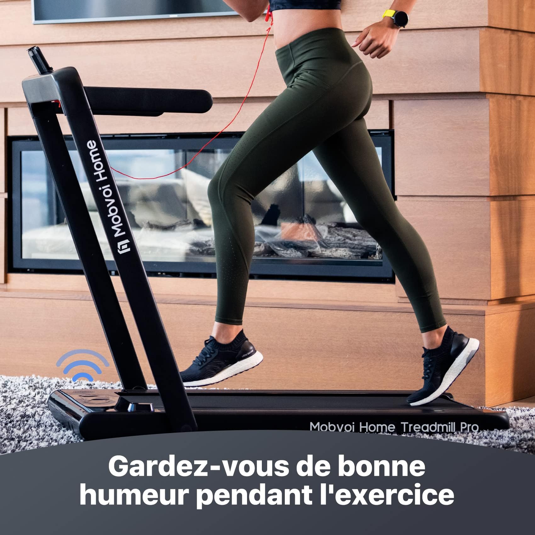 Mobvoi Tapis De Course Smart AI avec L'Application TicSports pour La Maison, Le Bureau, Téléphone, Ordinateur Portable, Grande Surface De Course, 12km/h, 120kg