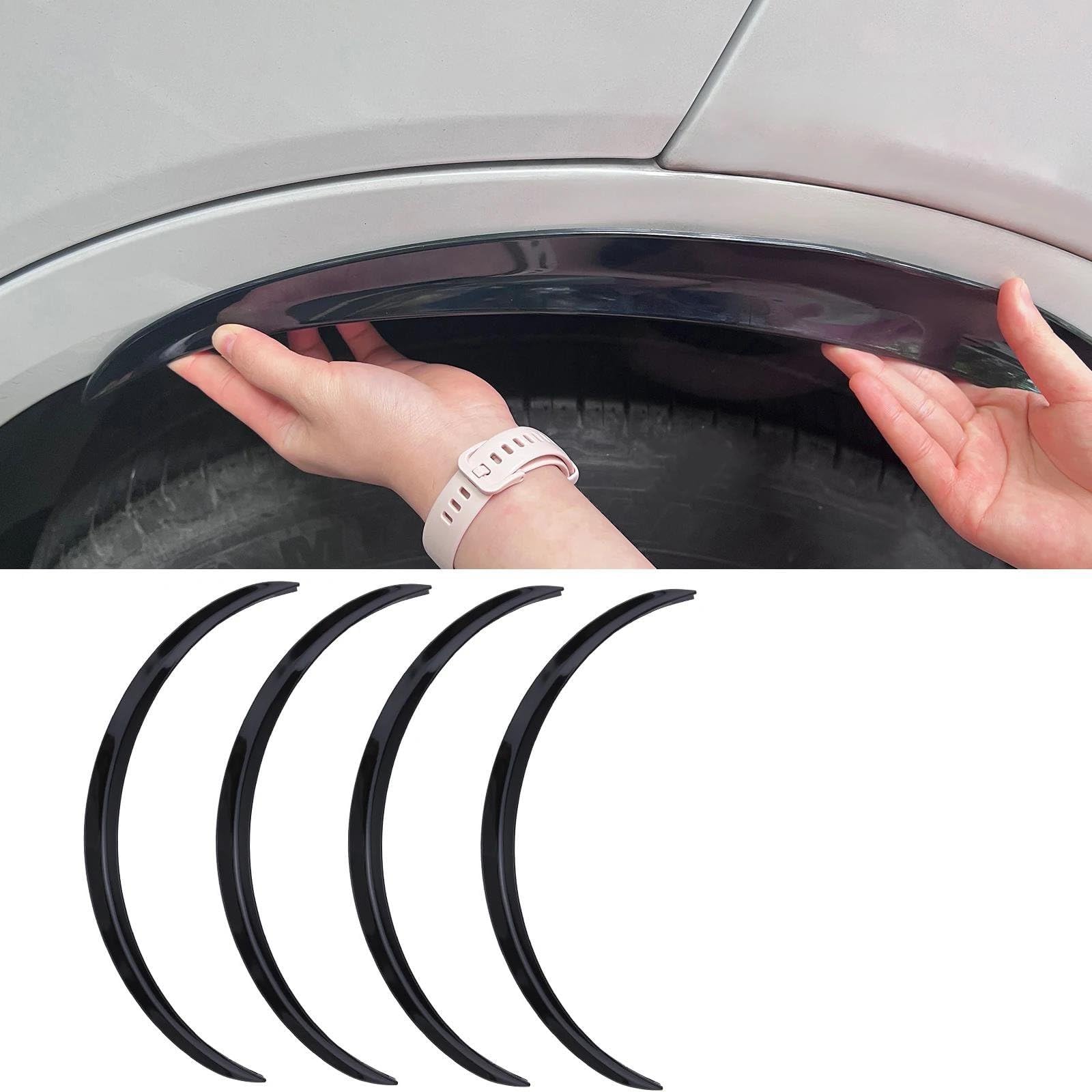Allungamento passaruota Auto, per Fi𝗮t Panda 3. Series (Type 169) 2003-2024 Auto AntiGraffio Anti-collisione Protezioni Sopracciglio Passaruota Flessibili,B