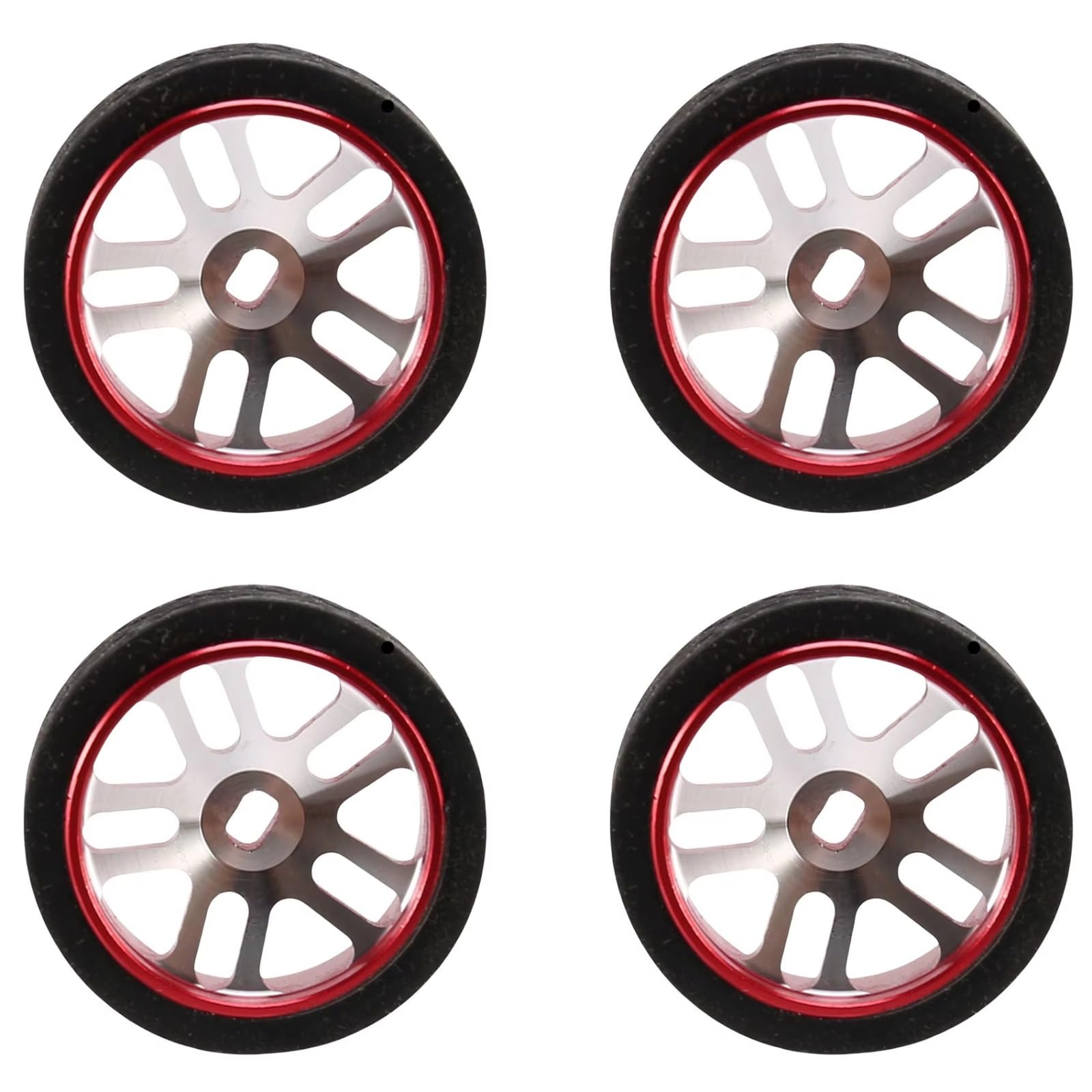 For Wltoys K969 K989 For Dgawd For Mini-Z 1/28 4Pcs RC Car Tires Wheels Upgrade Accessories Replacement Parts RC Car Tires Rims