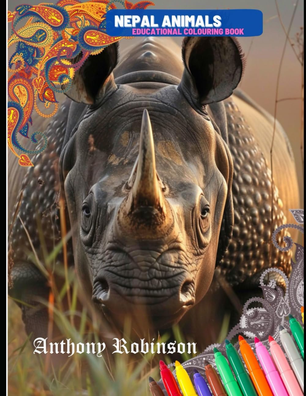 Nepal Animals Educational Colouring Book (Uncle Tony's eBook Library)