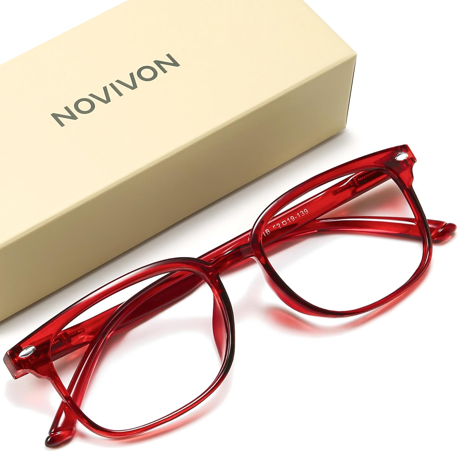 NOVIVON Reading Glasses for Women,...