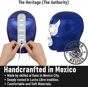 Artisans Bazaar Mexican Custume Wear Masks Luchador Mexicano Wrestling Masks Foamy Material for Men & Women Lucha Libre Adult