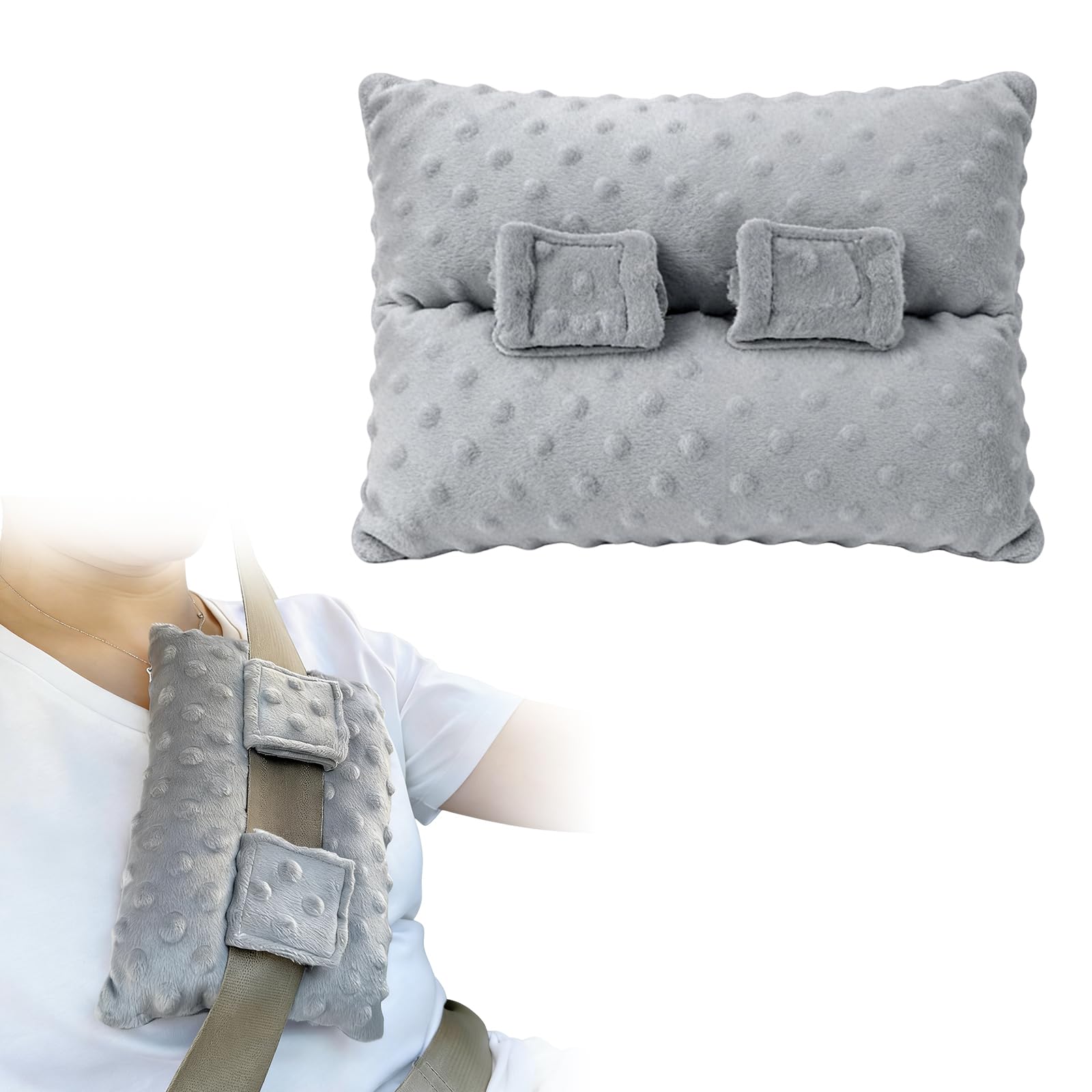 LYSPBAO Hysterectomy Mastectomy Pillow, Soft Seatbelt Cushion Pad for C-Section, Abdominal，Chest Surgery, Chemo Port, Pacemaker Protection Soft Cushion Pad for Women Healing