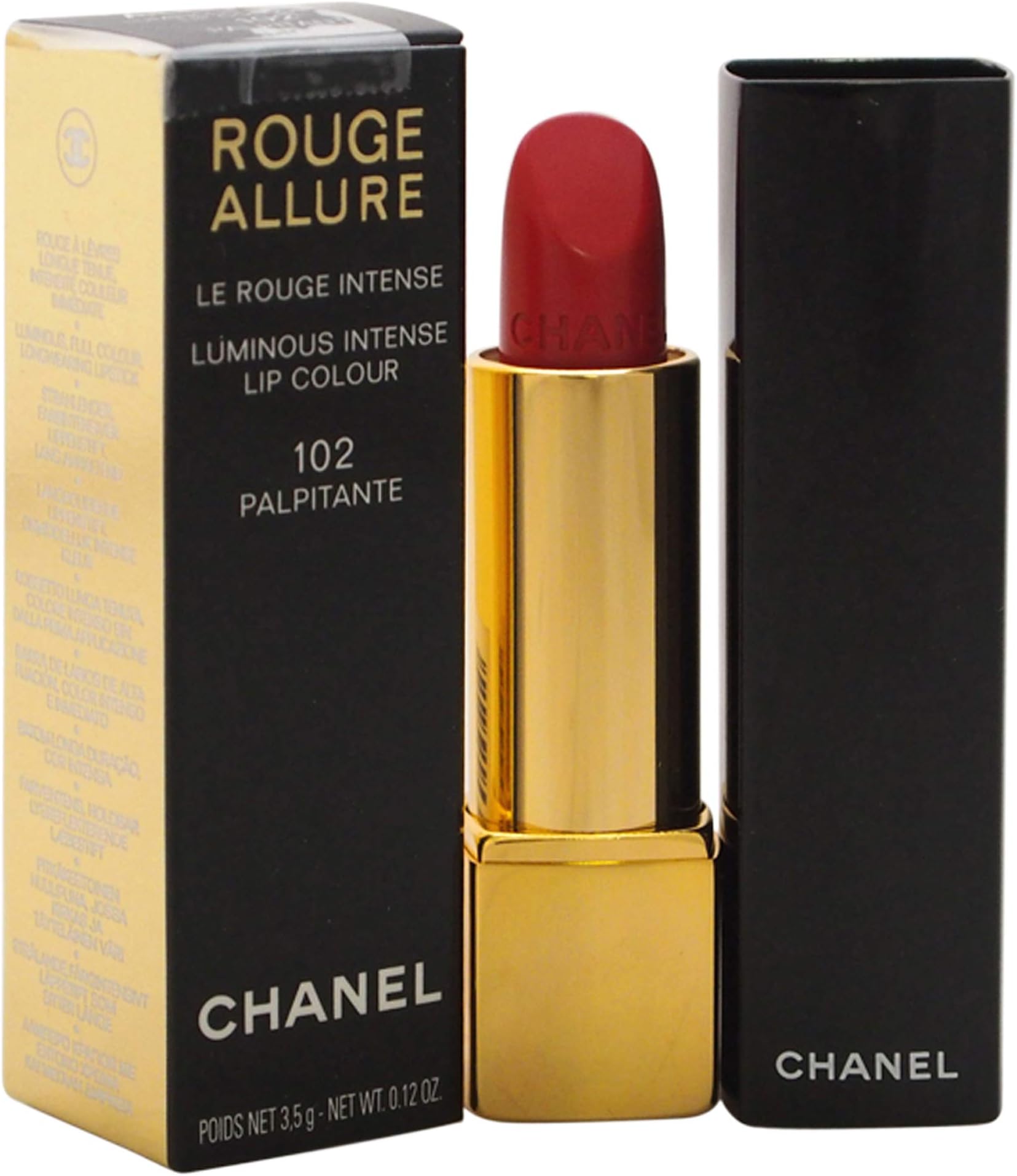 Chanel ROUGE ALLURE lipstick 102 palpitante 3.5 gr