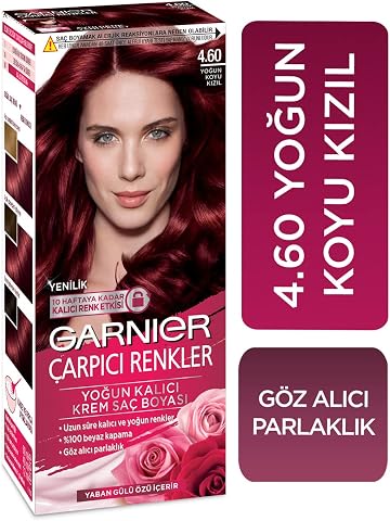Garnier Çarpıcı Renkler Saç Boyası 4.60 Yoğun Koyu Kızıl