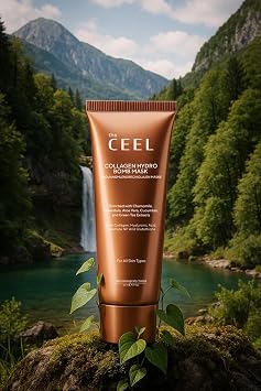 The Ceel Soyulabilen Kolajen Yüz Maskesi 50 ml - Glutatyon, Yeşil Çay Özü ve Ceramide İçeren Arındırıcı ve Nemlendirici Peel Off Maske, Gözenek Temizleyici ve Aydınlık Görünüm Destekleyici
