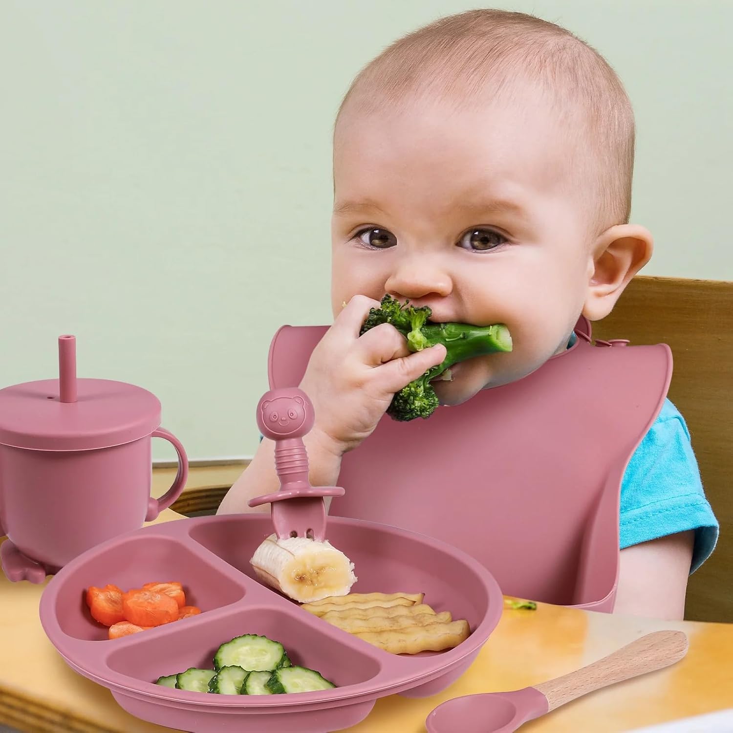 Silicone Baby Feeding Set - Baby Led Weaning -2