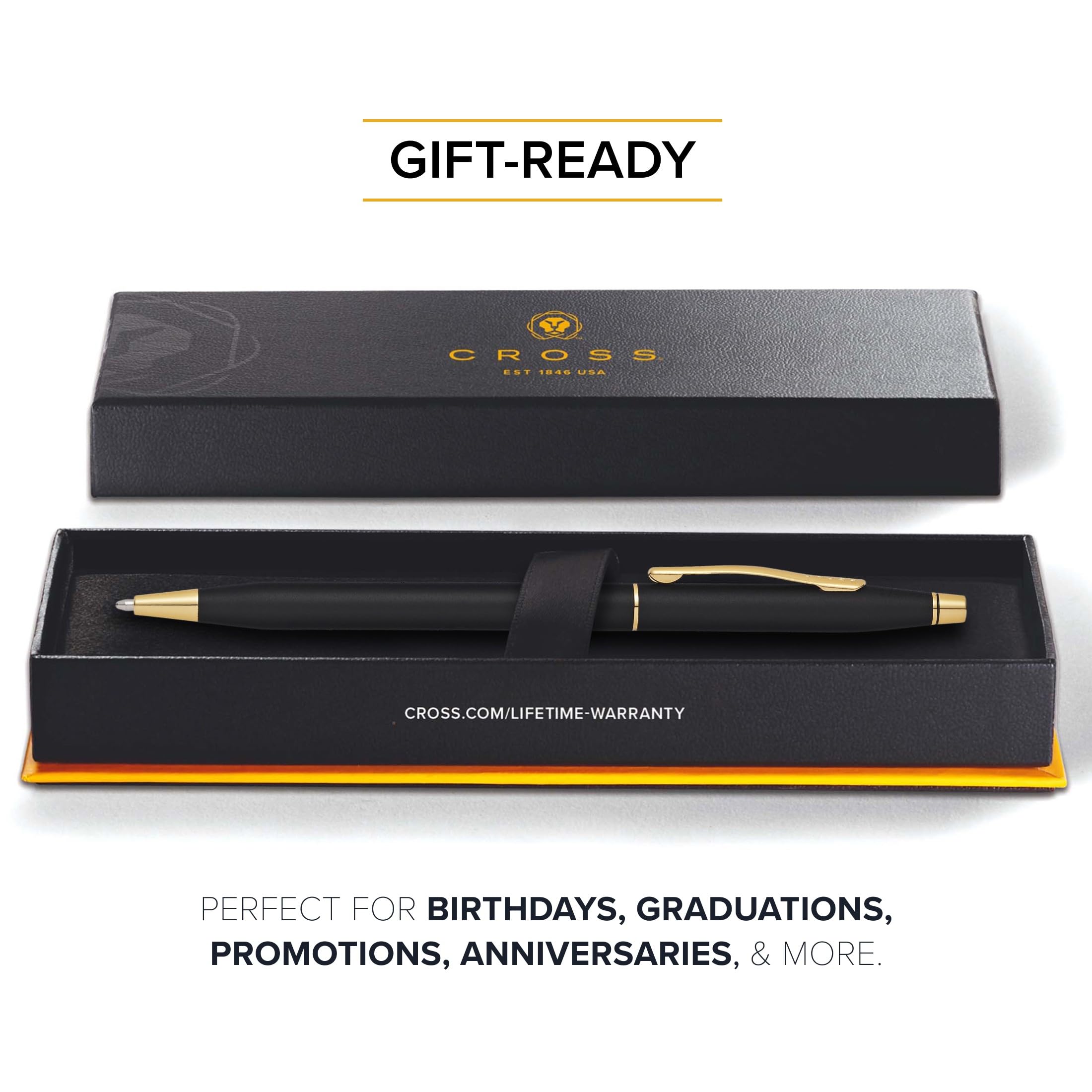 Cross Classic Century Black & Gold Refillable Ballpoint Pen