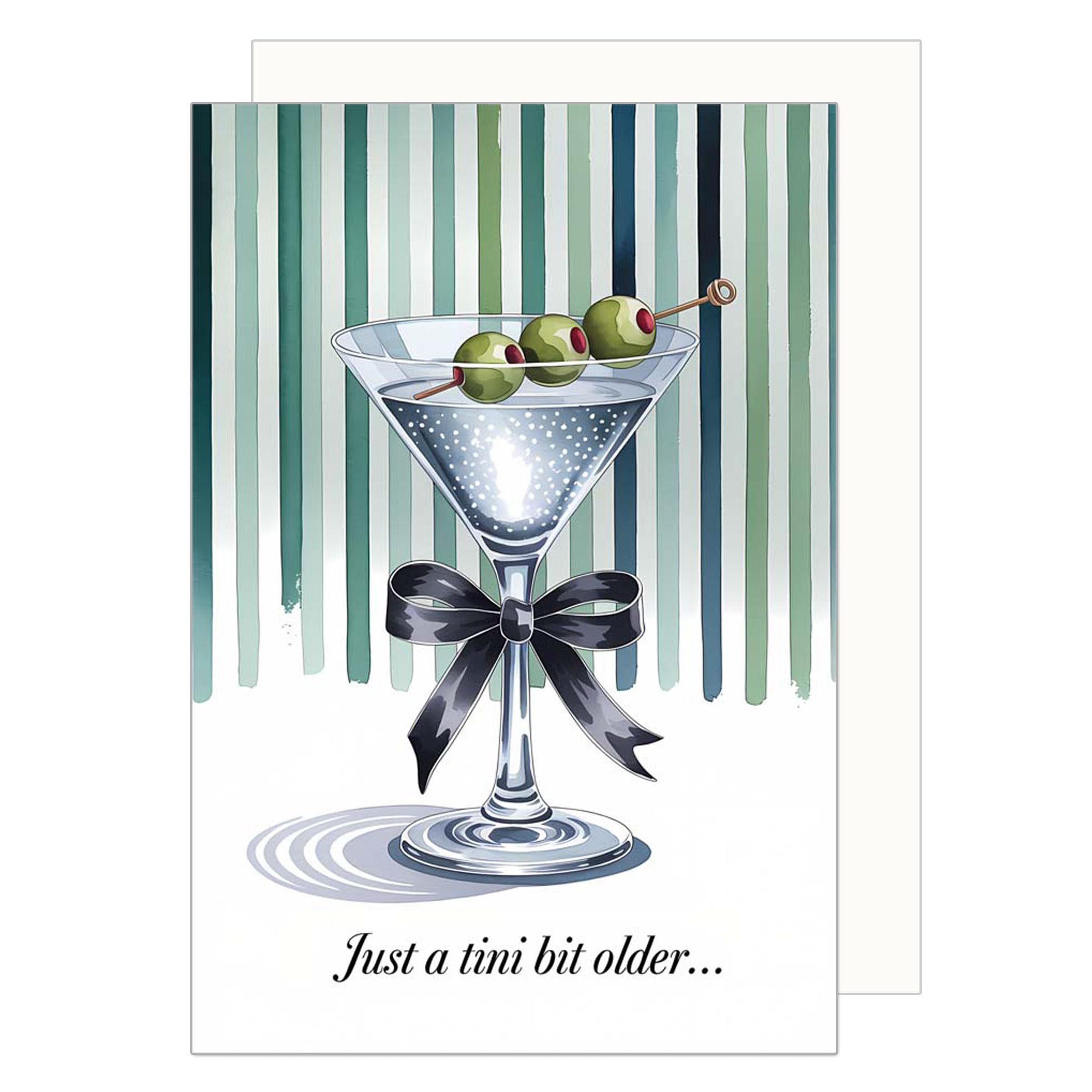 Edition Seidel Premium Birthday Card with Envelope, Greeting Card, Birthday Card, Happy Birthday, Husband, Wife, Boyfriend, Girlfriend, Drink Martini