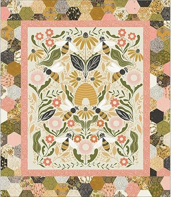 Gingiber Bee Garden Quilt Kit Moda Fabrics KIT48410