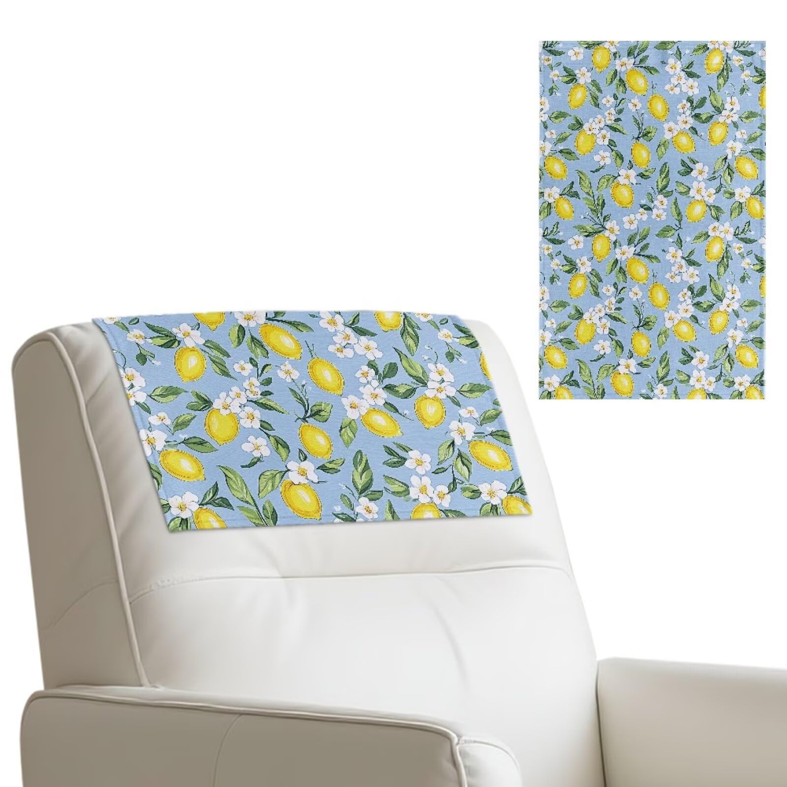Fundas para reposacabezas de sofá lavables de piel sintética protector de muebles 17x27
