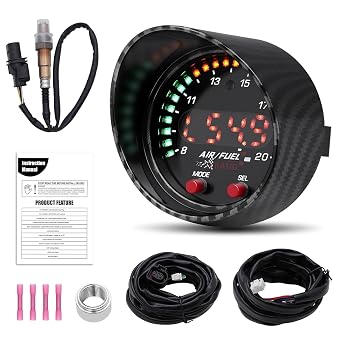Geloo 30-0300 Wideband UEGO Air Fuel Ratio Gauge Digital AFR Controller