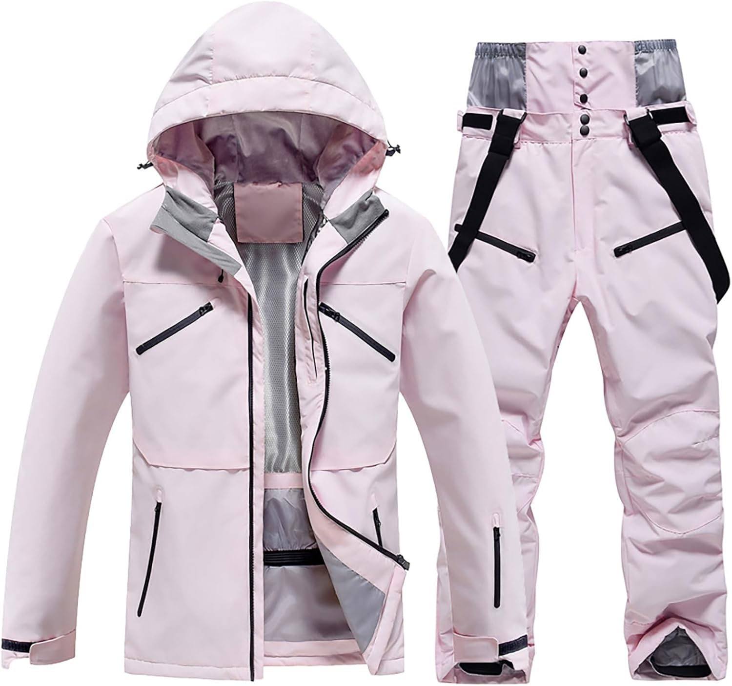 Men's Ski Suit Waterproof Snow Suits Two Piece Snowboard Jacket and Pants Set Outdoor Windproof Winter Warm Snowsuits