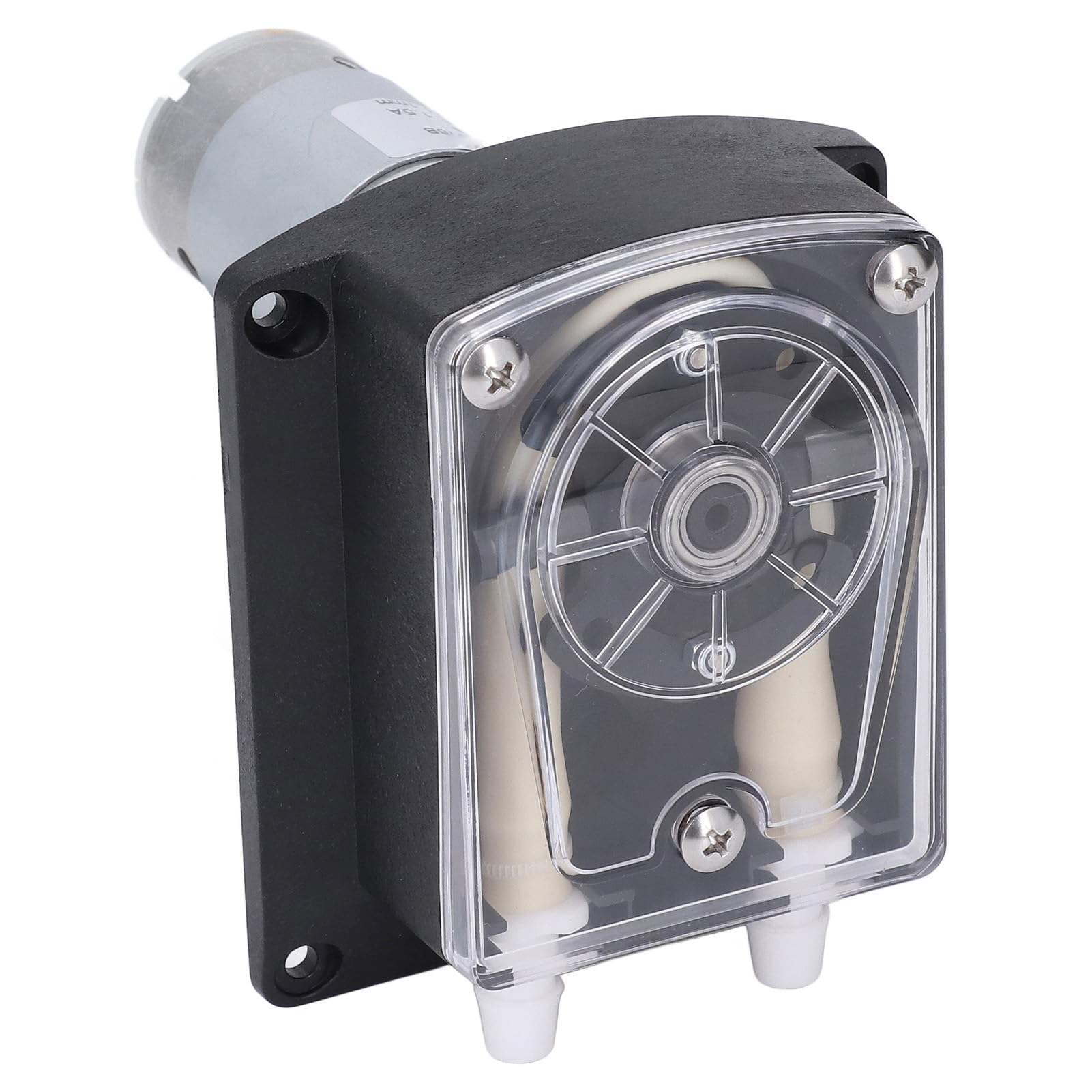 Jeffergarden Bomba Peristáltica Dosificación de Líquidos de Alto Flujo Mini Dispositivos de Muestreo Analíticos Industriales Maquinaria de Alimentos Micro Dosificación Cabezal Doble 1.5A DC24V Motor