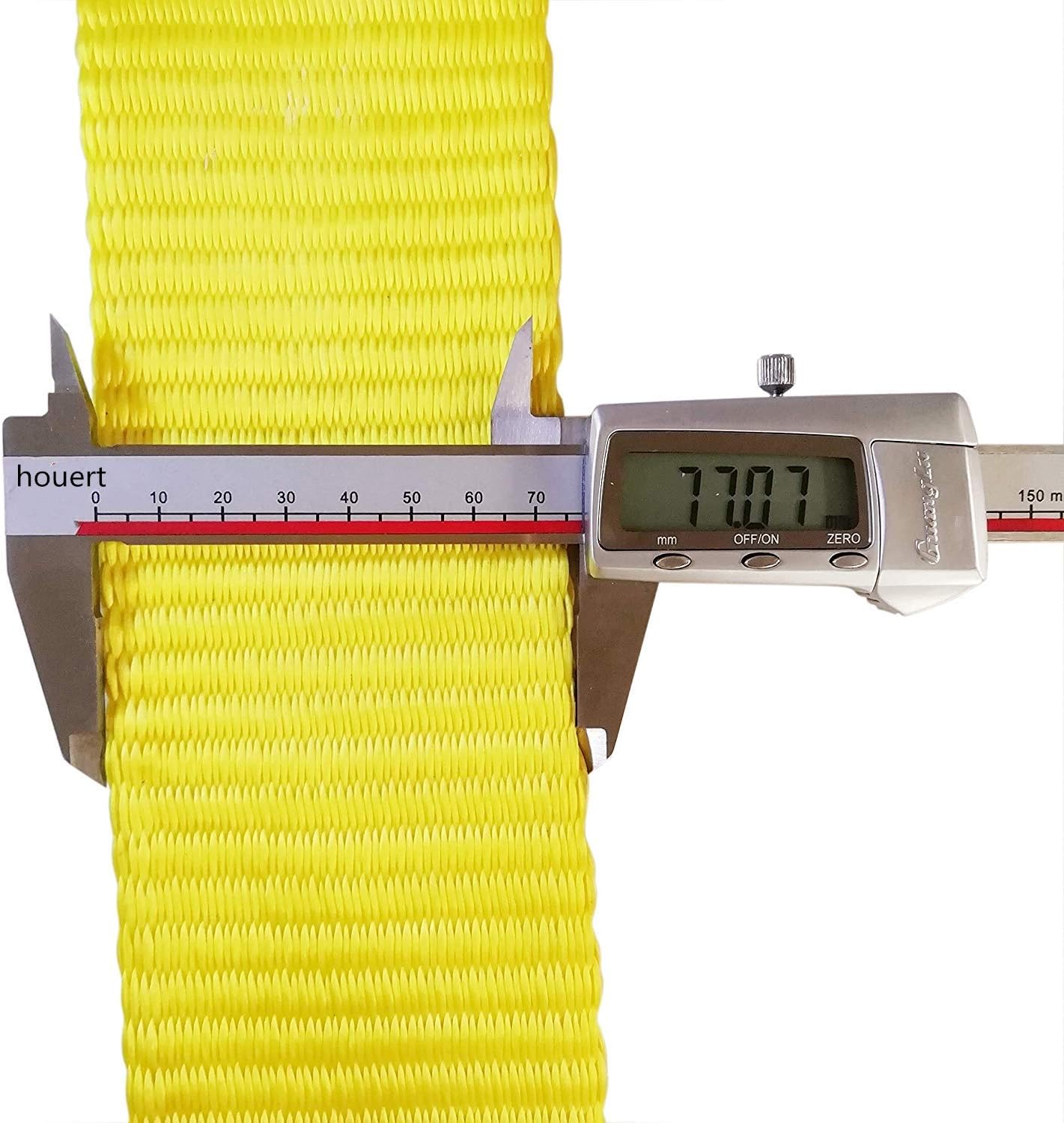 Houert Heavy Duty Tow Strap, 3inch x30ft Recovery Strap, 30,000 LBS Tow Strap, Vehicle Tow Straps with Protected Loop Ends, Emergency Car Automobile Off-Road Truck Accessories Towing Rope : Automotive
