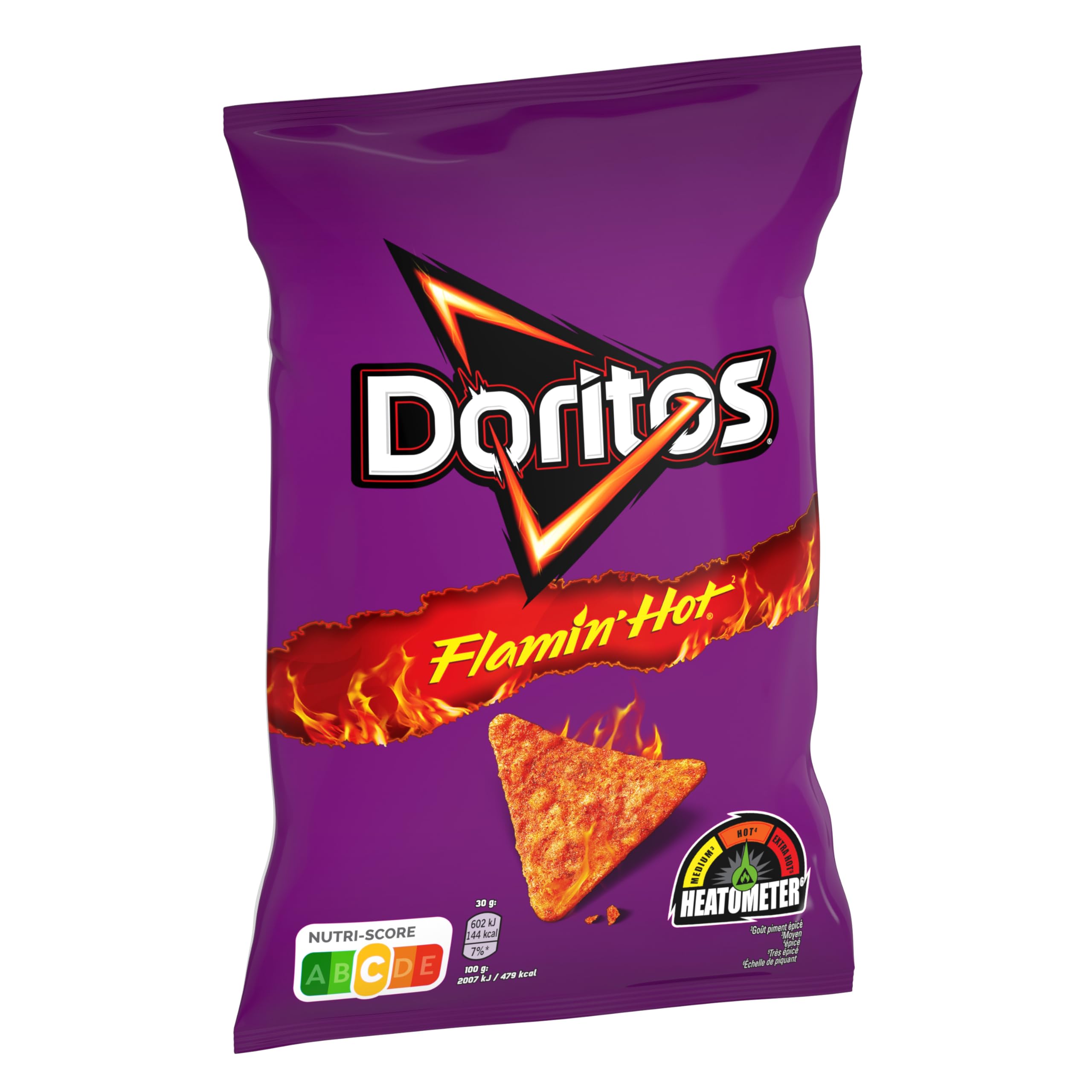 Doritos Chips Tortilla Goût Flamin' Hot 160g - Lot de 10