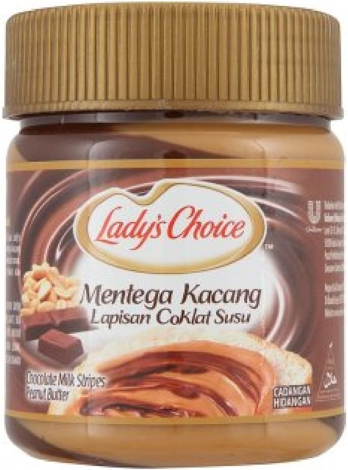 Lady's Choice Peanut Butter (Chocolate Milk Stripes 175g, 1 Can)