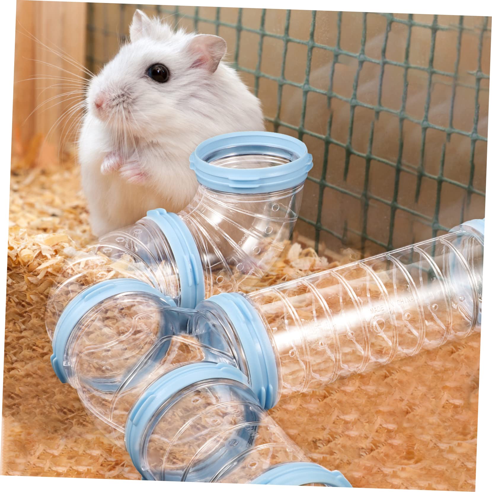 Hamster Tunnel Satz aus PP, Transparent, 2 Satz für Selbstgemacht Käfige
