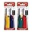 MK Candle Lighter, Butane Refillable Wind-Resistant Flame, 4-Pack for BBQ, Camping, Outdoor Use, Random Color (Hue-4PC)